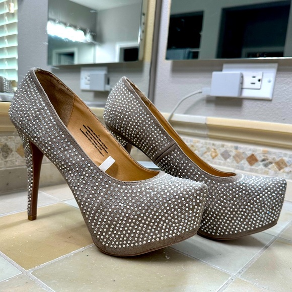 Rhinestone platform heels - Picture 1 of 9